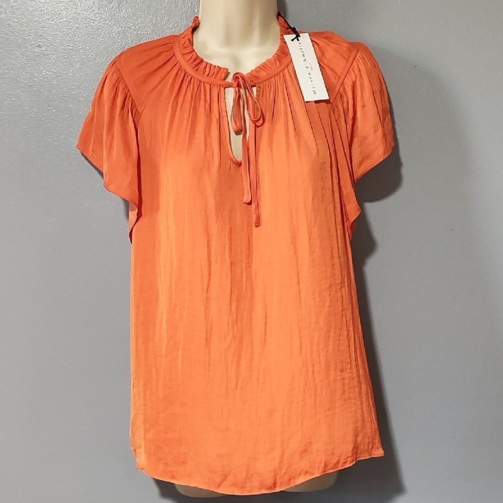Maison D' Amelie Paris Women's Orange Blouse